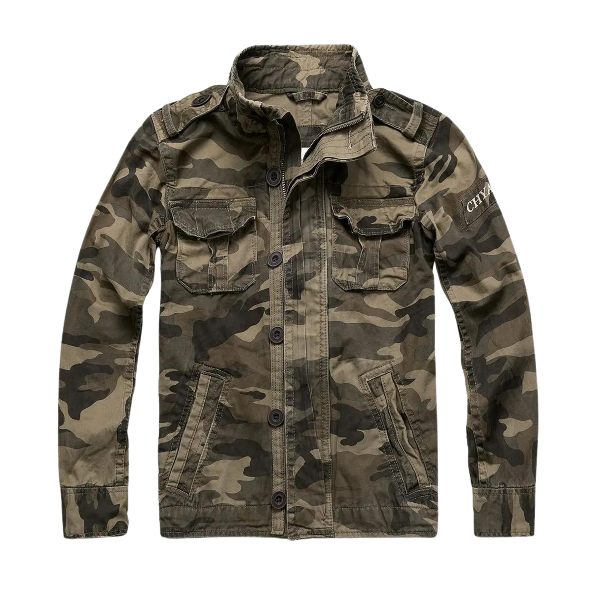 Rubén | Chaqueta Militar Hombre Algodón Bolsillos Cargo