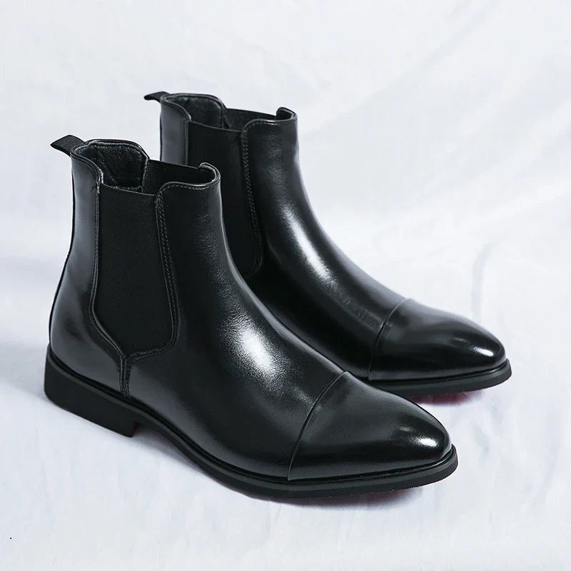 Rubén | Chelsea Boots de Cuero Hombre Suela Contraste