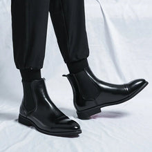 Rubén | Chelsea Boots de Cuero Hombre Suela Contraste