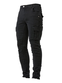 Rubén | Jeans Cargo Slim Hombre Bolsillos Laterales