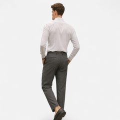 Rubén | Pantalón Cropped de Vestir Hombre Corte Slim Pinzas