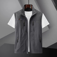 Salvador | Gilet Multipocket Hombre Cremallera Cuello Alto