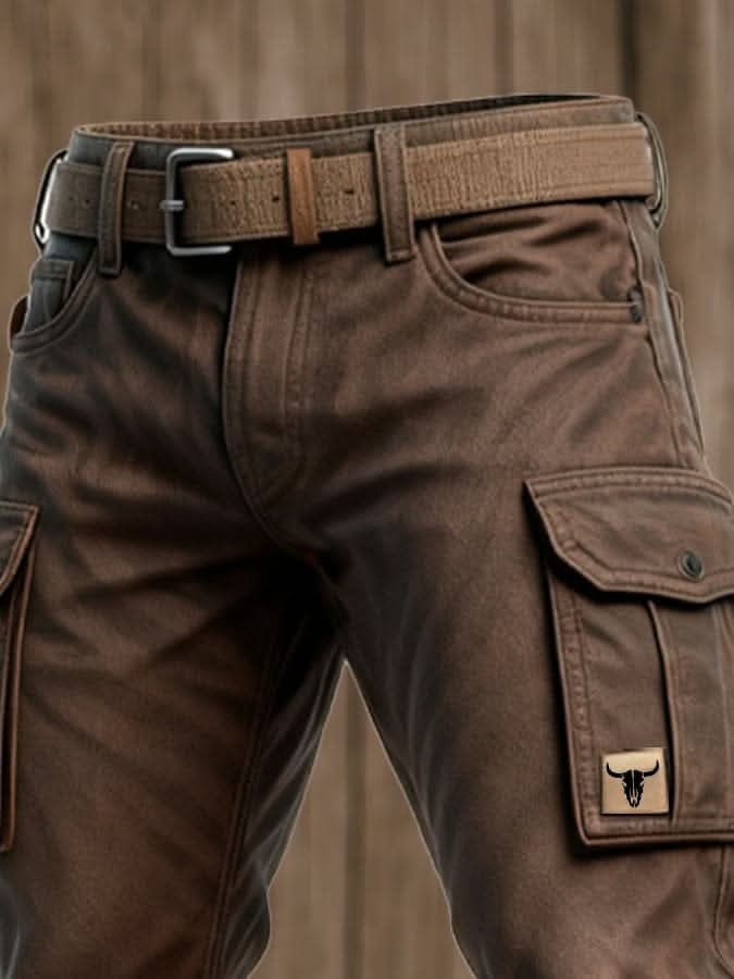 Salvador | Pantalón de Trabajo de Lona Hombre Cargo Multipocket