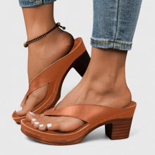 Esther | Sandalias de Dedo con Tacón Chunky Mujer
