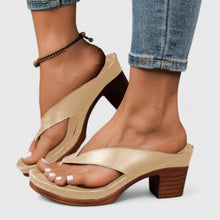 Esther | Sandalias de Dedo con Tacón Chunky Mujer