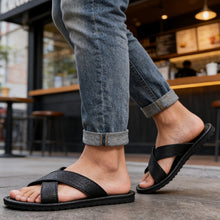 Rubén | Sandalias Planas Cruzadas Hombre Slip On