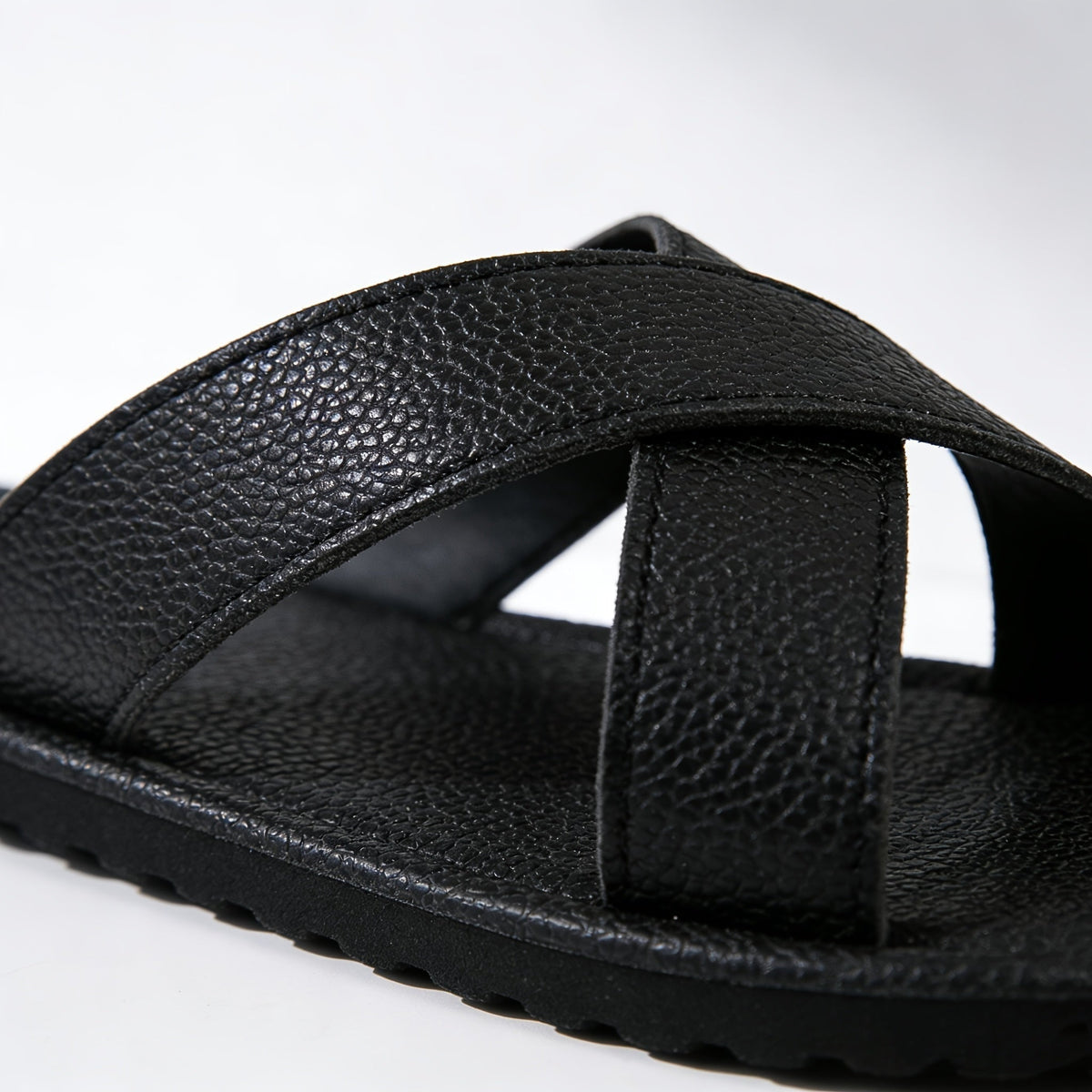 Rubén | Sandalias Planas Cruzadas Hombre Slip On