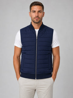 Sergio | Chaleco Acolchado Hombre Cuello Alto Cremallera