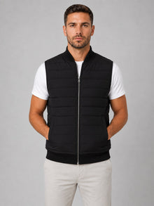 Sergio | Chaleco Acolchado Hombre Cuello Alto Cremallera