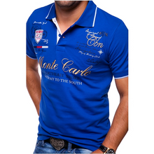 Sergio | Polo Estampado Gráfico Hombre Cuello Contraste Entallado