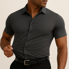 Tomás | Camisa de Vestir de Manga Corta Hombre Slim Fit