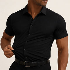 Tomás | Camisa de Vestir de Manga Corta Hombre Slim Fit