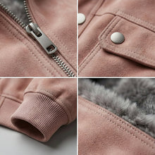 Tomás | Cazadora de Piel Hombre Bomber Cuello Solapa