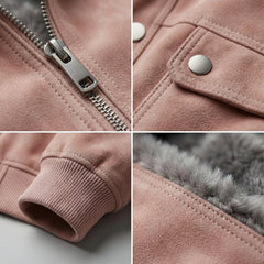Tomás | Cazadora de Piel Hombre Bomber Cuello Solapa