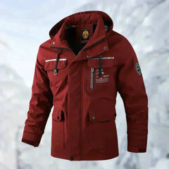Tomás | Chubasquero Hombre Impermeable con Capucha Multipocket
