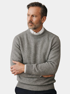 Tomás | Jersey de Cachemira Cuello Redondo Hombre Manga Larga