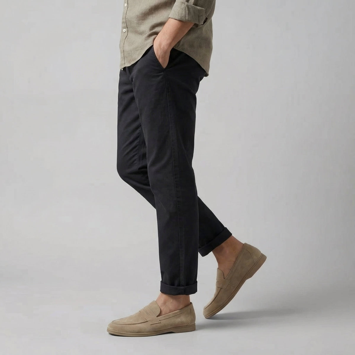 Tomás | Mocasines de Ante Hombre Suela Ligera