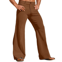 Tomás | Pantalones Anchos de Vestir Hombre Corte Acampanado Rayas