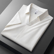 Tomás | Polo de Algodón y Seda de Manga Corta Hombre Cuello Solapa