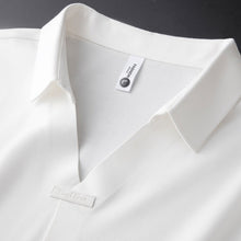 Tomás | Polo de Algodón y Seda de Manga Corta Hombre Cuello Solapa