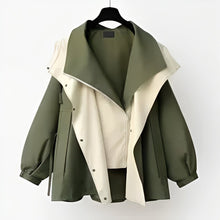 Triana | Chaqueta Impermeable Oversized Mujer Cuello Solapa