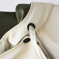 Triana | Chaqueta Impermeable Oversized Mujer Cuello Solapa
