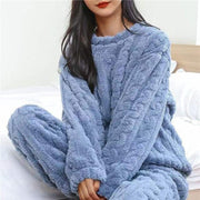 Triana | Conjunto de Forro Polar Mujer Pijama Cuello Redondo