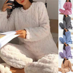 Triana | Conjunto de Forro Polar Mujer Pijama Cuello Redondo