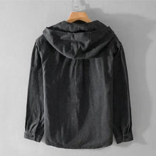 Unai | Camisa Oversize con Capucha Hombre Algodón Manga Larga