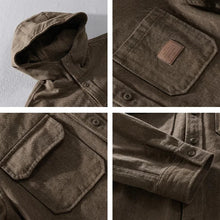 Unai | Camisa Oversize con Capucha Hombre Algodón Manga Larga