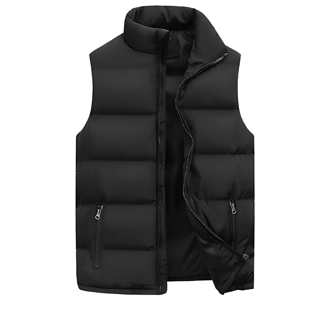 Unai | Chaleco Acolchado Hombre Cuello Alto Cremallera