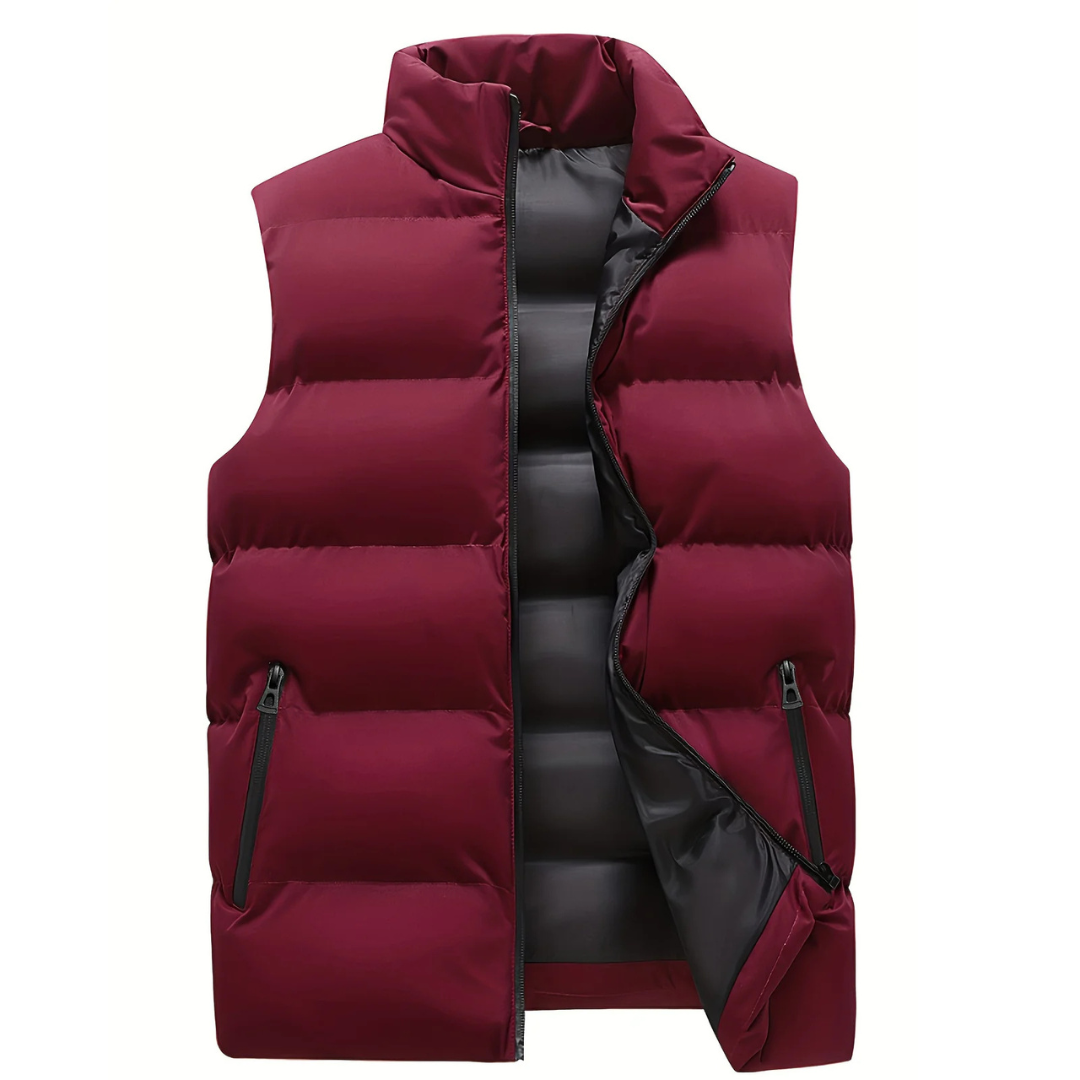 Unai | Chaleco Acolchado Hombre Cuello Alto Cremallera