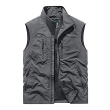Unai | Chaleco Multibolsillo de Nylon Hombre Cuello Alto Cremallera