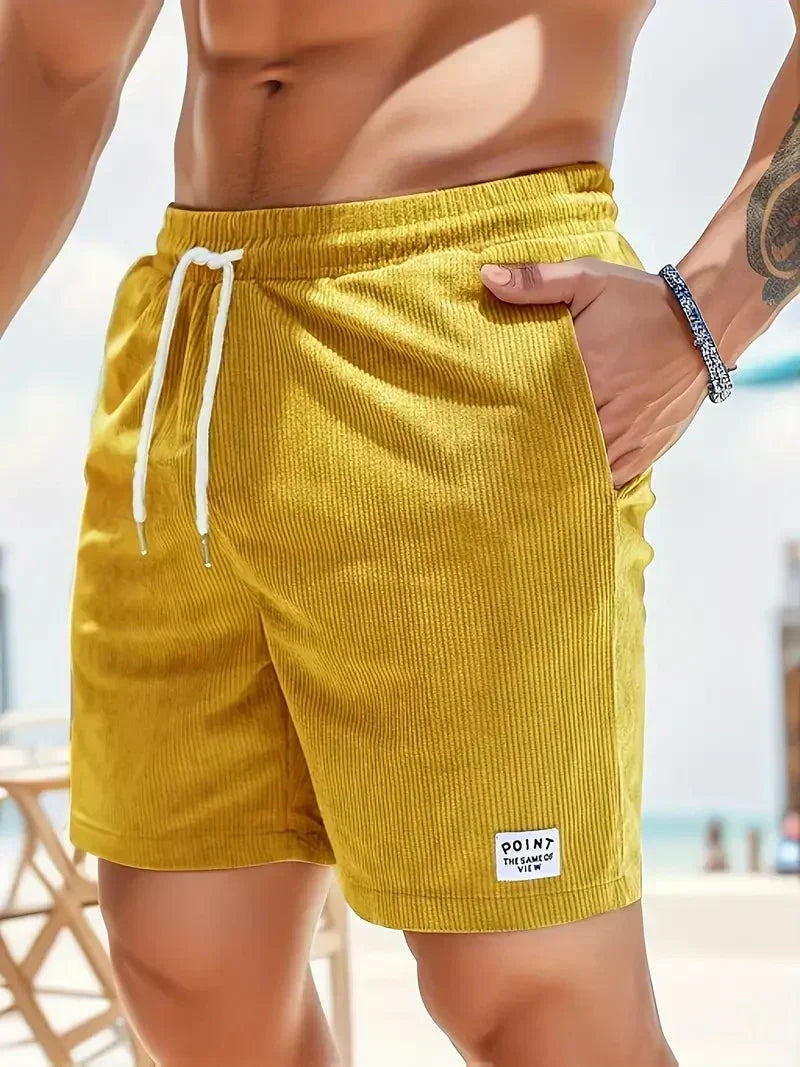 Unai | Pantalón Corto de Pana Hombre Cintura Elástica