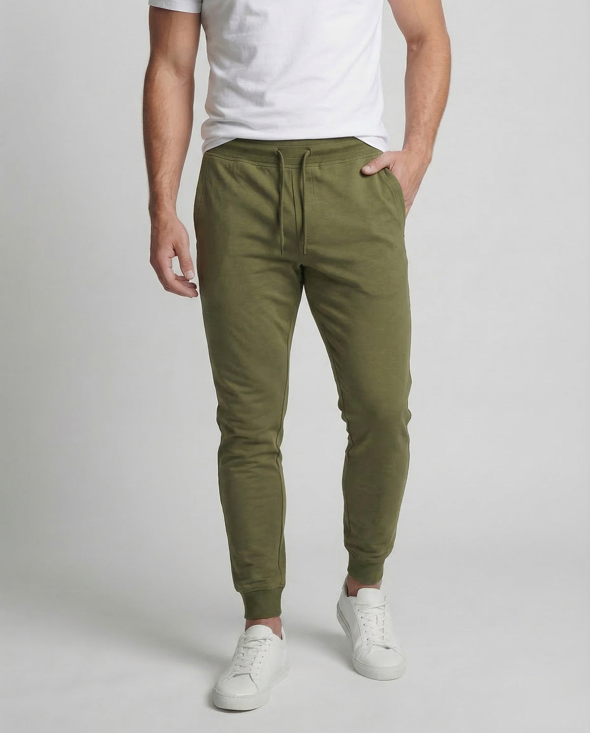 Unai | Pantalón de Chándal Algodón Hombre Corte Cónico Puños