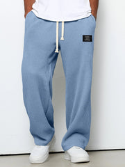 Unai | Pantalón Deportivo de Tejido Waffle Hombre Relaxed Fit Cordón