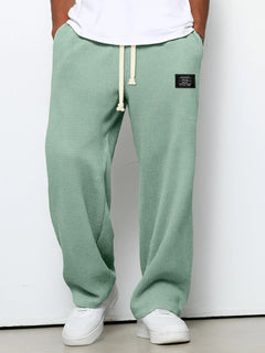 Unai | Pantalón Deportivo de Tejido Waffle Hombre Relaxed Fit Cordón