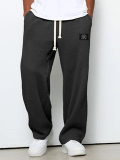 Unai | Pantalón Deportivo de Tejido Waffle Hombre Relaxed Fit Cordón