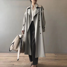 Uxía | Gabardina Larga Mujer Doble Botonadura Impermeable