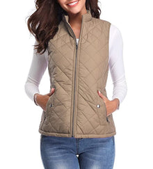 Vega | Chaleco Acolchado Ligero Mujer Cuello Alto Cremallera