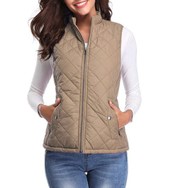 Vega | Chaleco Acolchado Ligero Mujer Cuello Alto Cremallera
