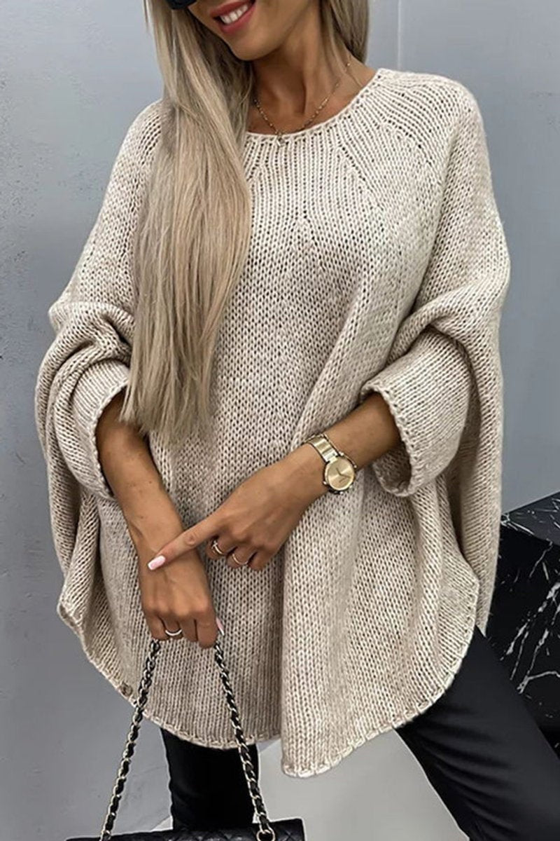 Vega | Jersey de Manga Murciélago Oversize Mujer Cuello Redondo
