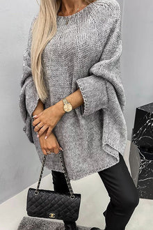 Vega | Jersey de Manga Murciélago Oversize Mujer Cuello Redondo