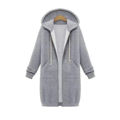 Vega | Sudadera con Cremallera Larga Mujer con Capucha Oversize
