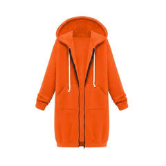 Vega | Sudadera con Cremallera Larga Mujer con Capucha Oversize