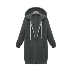 Vega | Sudadera con Cremallera Larga Mujer con Capucha Oversize