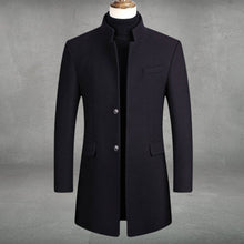 Víctor | Abrigo de Paño Slim Fit Hombre Cuello Mao