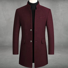 Víctor | Abrigo de Paño Slim Fit Hombre Cuello Mao