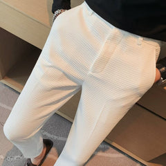 Víctor | Pantalón de Vestir Slim Fit Hombre Textura Estructurada