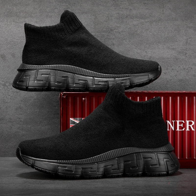 Víctor | Sneakers Hombre Chunky Sin Cordones Punto Elástico